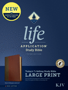 KJV Life Application Study Bible, Third Edition, Large Print (Leatherlike, Brown/Mahogany, Red Letter)