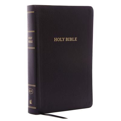 KJV, Reference Bible, Personal Size Giant Print, Bonded Leather, Black, Red Letter Edition - Thomas Nelson