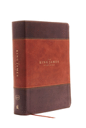 KJV, The King James Study Bible, Leathersoft, Brown, Thumb Indexed, Red Letter, Full-Color Edition: Holy Bible, King James Version