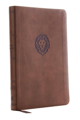 Kjv, Thinline Bible Youth Edition, Leathersoft, Brown, Red Letter Edition, Comfort Print - Thomas Nelson