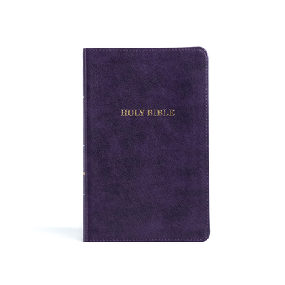 KJV Thinline Reference Bible, Purple Leathertouch - Holman Bible Publishers