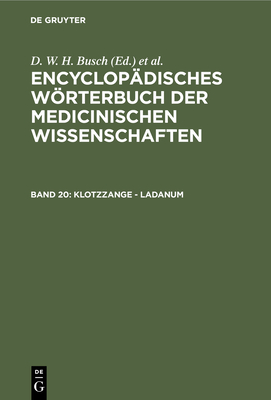 Klotzzange - Ladanum - Busch, D W H (Editor), and Gr?fe, Carl Ferdinand (Editor), and Diffenbach, J F (Editor)