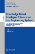 Knowledge-Based Intelligent Information and Engineering Systems: 10th International Conference, Kes 2006, Bournemouth, Uk, October 9-11 2006, Proceedings, Part II