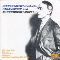Koussevitzky conducts Stravinsky and Mussorgsky - Ravel - Jesus Maria Sanroma (piano); Boston Symphony Orchestra; Sergey Koussevitzky (conductor)