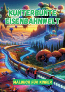 Kunterbunte Eisenbahnwelt: Malbuch fr Kinder
