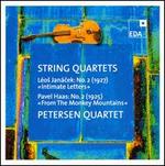 Los Jancek: String Quartet No. 2 "Intimate Letters"; Pavel Haas: String Quartet No. 2 "From The Monkey Mountains" - Daniel Tummes (percussion); Petersen Quartett