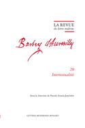 La Revue Des Lettres Modernes: Intertextualites