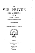 La Vie Privee Des Anciens