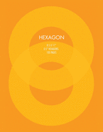 Large Hexagon Notebook - 0.5": 8.5 x 11 inch - 100 Pages