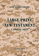 Large Print New Testament, 14-Point Text, Desert Camo, KJV: Two-Column Format
