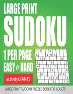 Large Print Sudoku 1 Per Page Easy to Hard