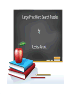 Large Print Word Search Puzzles