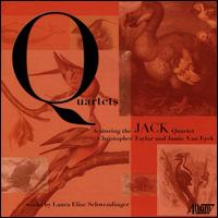Laura Schwendinger: Quartets - Ari Streisfeld (violin); Christopher Otto (violin); Christopher Taylor (piano); JACK Quartet; Jamie Van Eyck (mezzo-soprano);...