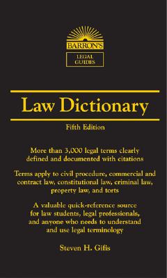 Law Dictionary: Mass Market Edition - Gifis, Stephen H