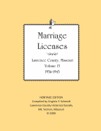 Lawrence County Missouri Marriages 1936-1943