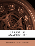 Le Ode Di Anacreonte