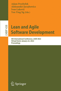 Lean and Agile Software Development: 6th International Conference, LASD 2022, Virtual Event, January 22, 2022, Proceedings