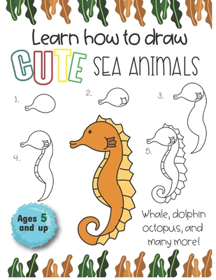 Learn how to draw Cute Sea Animals Whale, Dolphin, octopus and many ...