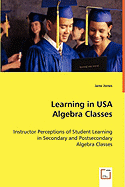 Learning in USA Algebra Classes - Instructor Perceptions of Student Learning in Secondary and Postsecondary Algebra Classes