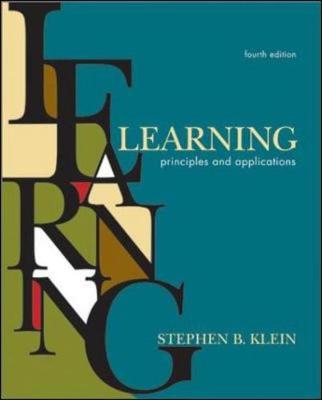 Learning: Principles and Applications - Klein, Stephen