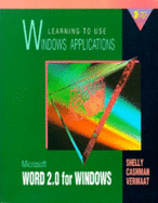 Learning to Use Windows Applications: Microsoft Word 2.0 for Windows