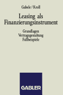 Leasing ALS Finanzierungsinstrument