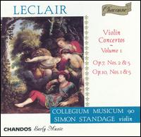 Leclair: Violin Concertos, Vol. 1 - Collegium Musicum 90; Simon Standage (violin); Simon Standage (conductor)