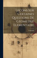 Lecons Sur Certaines Questions De Geometrie Elementaire