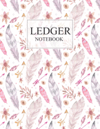 Ledger Notebook: 3 Column Ledger Transaction Register Personal Balance Columns Record-Keeping Books, Paper 100 pages Sheets