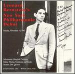 Leonard Bernstein's New York Phiharmonic Debut - Joseph Shuster (cello); William Lincer (viola); New York Philharmonic; Leonard Bernstein (conductor)
