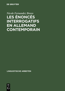 Les noncs Interrogatifs En Allemand Contemporain