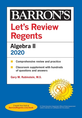 Let's Review Regents: Algebra II 2020 - Rubenstein, Gary M