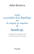 Lettre au prsident de la Rpublique sur les citoyens en situation de handicap,