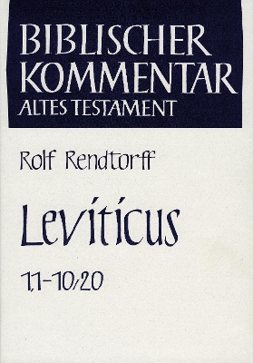 Leviticus (1,1-10,20) - Rendtorff, Rolf