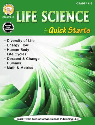 Life Science Quick Starts, Grades 4 - 8 - Raham, Gary