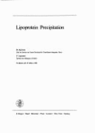 Lipoprotein Precipitation - Burstein, M, and Legmann, P