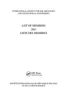 List of Members 2001: ISSMGE: International Society for Soil Mechanics and Geotechnical Engineering