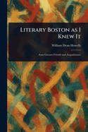 Literary Boston as I Knew It