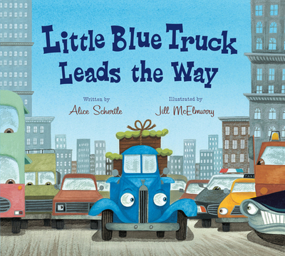 Little Blue Truck Leads the Way Padded Board Book - Schertle, Alice