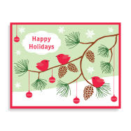Little Red Birds Holiday Cards