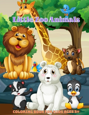 Little Zoo Animals - Coloring Book For Kids Ages 3+ - Stern, Bill