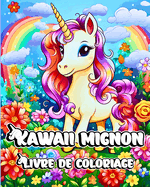 Livre de Coloriage Kawaii Mignon: Adorables dessins de licornes pour les enfants