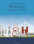 Livre de coloriage pour adultes Horizons citadins en Inde
