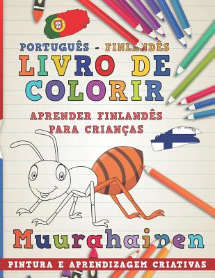 Livro de Colorir Portugu?s - Finland?s I Aprender Finland?s Para Crian?as I Pintura E Aprendizagem Criativas - Nerdmediabr