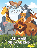 Livro para colorir Animais Selvagens