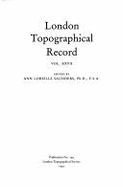 London Topographical Record: v. 27