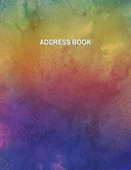 Low Vision Address Book: Record Contacts and Passwords Large Print With Bold Lines on White Paper For Visually Impaired