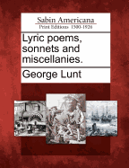 Lyric Poems, Sonnets and Miscellanies