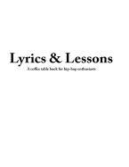Lyrics & Lessons: A Coffee Table Book for Hip-Hop Enthusiasts