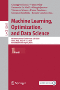 Machine Learning, Optimization, and Data Science: 6th International Conference, Lod 2020, Siena, Italy, July 19-23, 2020, Revised Selected Papers, Part I